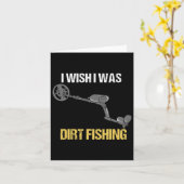 金属検出用金属検出器汚れ魚釣り1 カード (黄色い花)