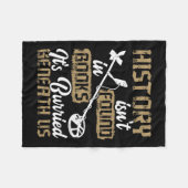 金属検出考古学アドベンチャーメタル検出 フリースブランケット (正面(横))