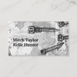 金属検出遺物スクエア鉄道の日付爪、 ネイル 名刺