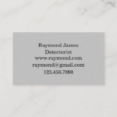 金属検出遺物トレジャーハンターコイン 名刺 (裏面)