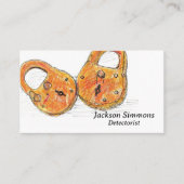 金属検出遺物ロック探偵団 名刺 (正面)