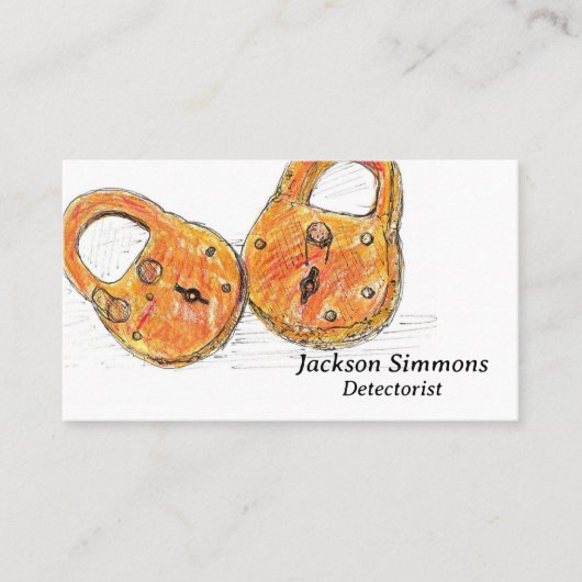 金属検出遺物ロック探偵団 名刺 (正面)