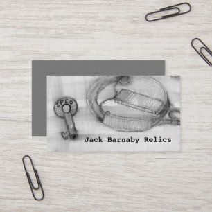 金属検出遺物鉄道ロック鍵宝 名刺