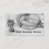 金属検出遺物鉄道ロック鍵宝 名刺 (正面)