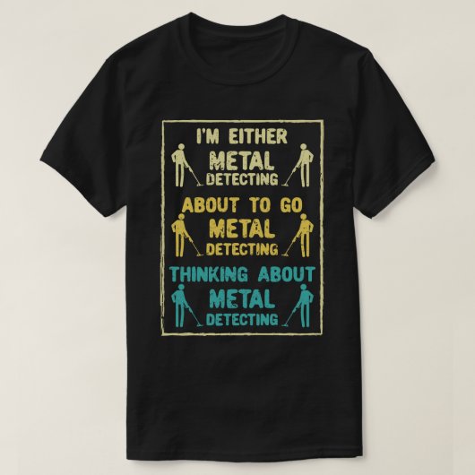 金属検出金属検出器 Tシャツ (デザイン正面)