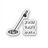 金属検出青ステッカー シール (正面)