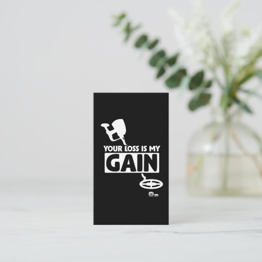 金属検知器ビーチコイン宝狩り 名刺 (スタンド正面)