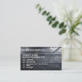 金属様溶接 名刺 (スタンド正面)