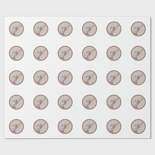 金属樵の樹木外科専門家の育樹専門家のチェーンソー ラッピングペーパー (フラット)