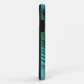 金属水の青い孔雀の羽 Case-Mate iPhoneケース (裏面/右)