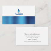 金属水滴プロフェッショナル配管業 名刺 (正面/裏面)