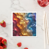 金属油スリック紙ナプキン スタンダードカクテルナプキン (インサイチュ)