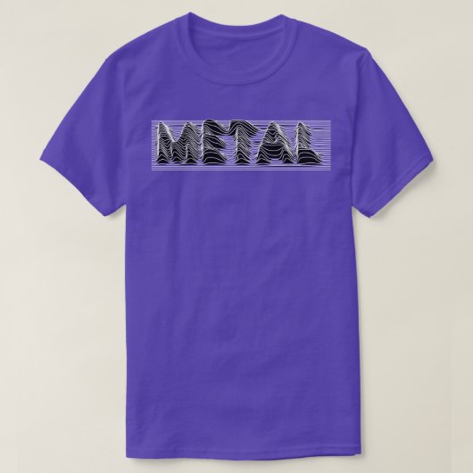 金属波線 Tシャツ (デザイン正面)