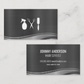 金属波 |理容師スタイルリストツール 予約カード (正面/裏面)