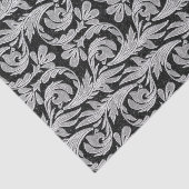 金属波 – 黒 – 白組織ラップ紙 薄葉紙 (詳細)