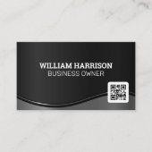 金属波 | QRコード 名刺 (正面)