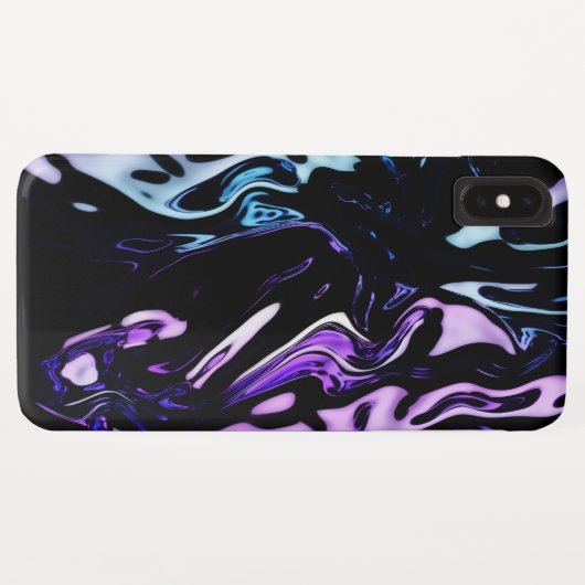 金属液体デザイン Case-Mate iPhoneケース (裏面(横))