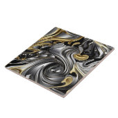 金属液体パターン タイル (側面)