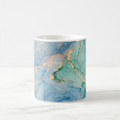 金属渦巻き旋回:抽象芸術流体アート コーヒーマグカップ (中央)