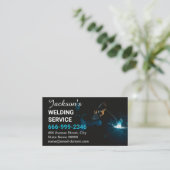 金属溶接加工業者QRコード 名刺 (スタンド正面)