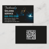 金属溶接加工業者QRコード 名刺 (正面/裏面)