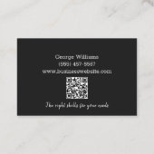 金属溶接加工業者QRコード 名刺 (裏面)