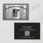 金属溶接加工業者QRコード 名刺 (正面/裏面)