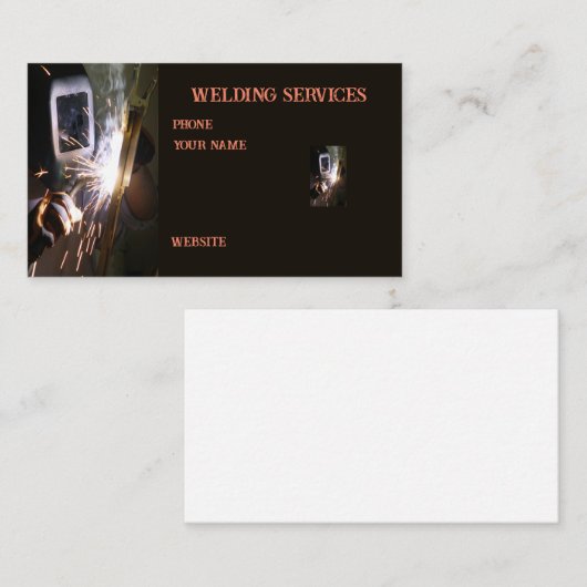 金属溶接機のファブリケータ 名刺 (正面/裏面)