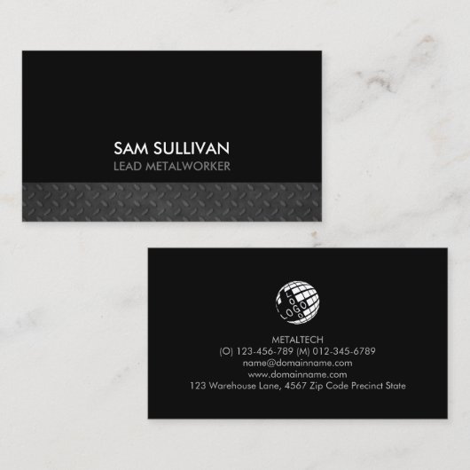 金属溶接機の溶接 名刺 (正面/裏面)