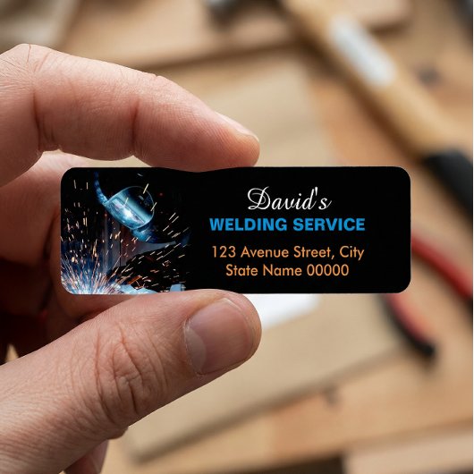 金属溶接製作住所ラベル ラベル