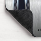 金属灰色の工業幾何学組織 マウスパッド (コーナー)