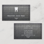 金属灰色の歯科医の歯科医院の名刺 名刺 (正面/裏面)