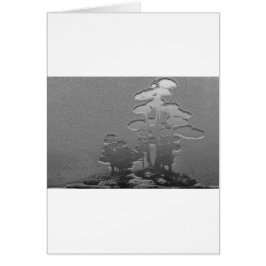 金属灰色の盆栽の木のグループ