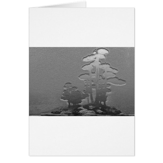 金属灰色の盆栽の木のグループ (正面)