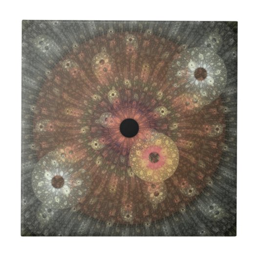 金属炎のフラクタルのタイル タイル (正面)