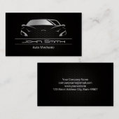 金属炭素繊維パターン |自動車 名刺 (正面/裏面)