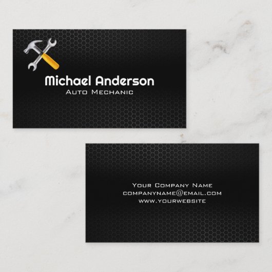 金属炭素繊維 |ハンマーレンチツール 名刺 (正面/裏面)