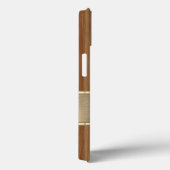 金属男らし木材ルックモノグラムイニシャルケース – Case-Mate iPhoneケース (裏面 / 右)