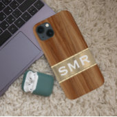 金属男らし木材ルックモノグラムイニシャルケース – Case-Mate iPhoneケース