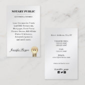 金属的な高級な契約 名刺 (正面/裏面)