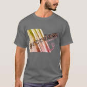 金属的多色効果が施された「Freedom」とチェーン Tシャツ (正面)