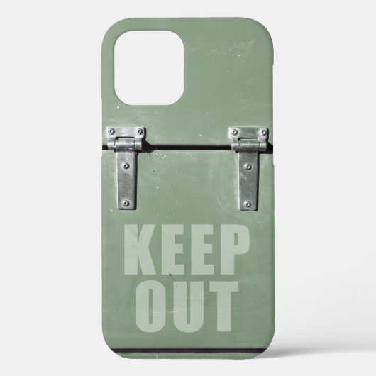 金属立ち入り禁止ドア Case-Mate iPhoneケース iPhone 12ケース (裏面)