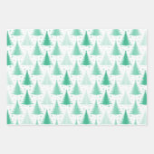 金属箔ブルーグリーンパイン ラッピングペーパーシート (正面2)