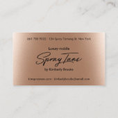 金属箔ブロンズ金ゴールドスプレーtansスクリプモダント 名刺 (裏面)