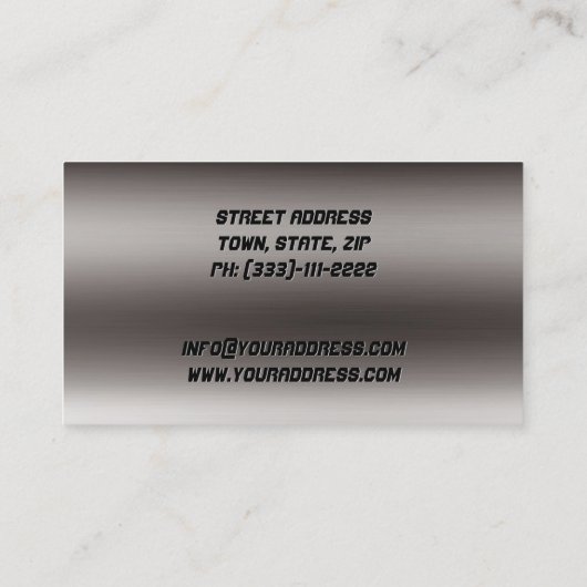 金属管補修配管工事 名刺 (裏面)