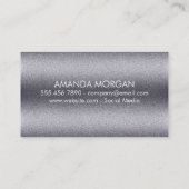 金属粒子 |イニシャル 名刺 (裏面)