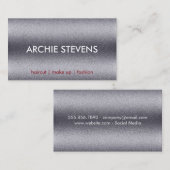 金属粒子 名刺 (正面/裏面)