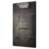 金属素朴なHのモノグラムのクリップボード クリップボード (左)