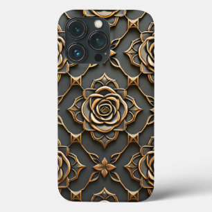 金属素朴エレガントバラ iPhone 13 PROケース