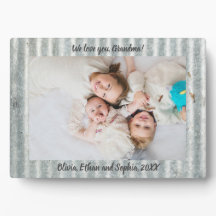 金属素朴名パーソナライズされた写真プラーク